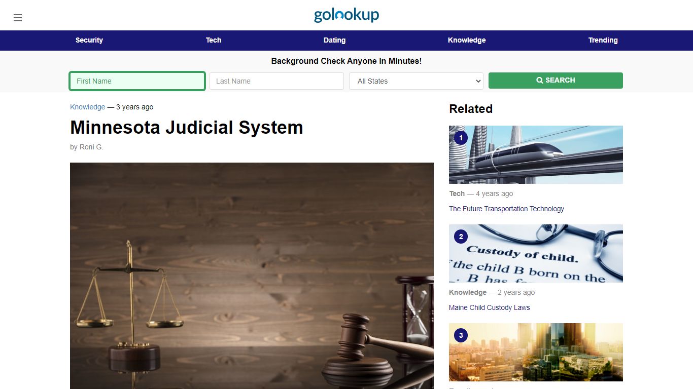 Minnesota Judicial System, Judicial System - GoLookUp